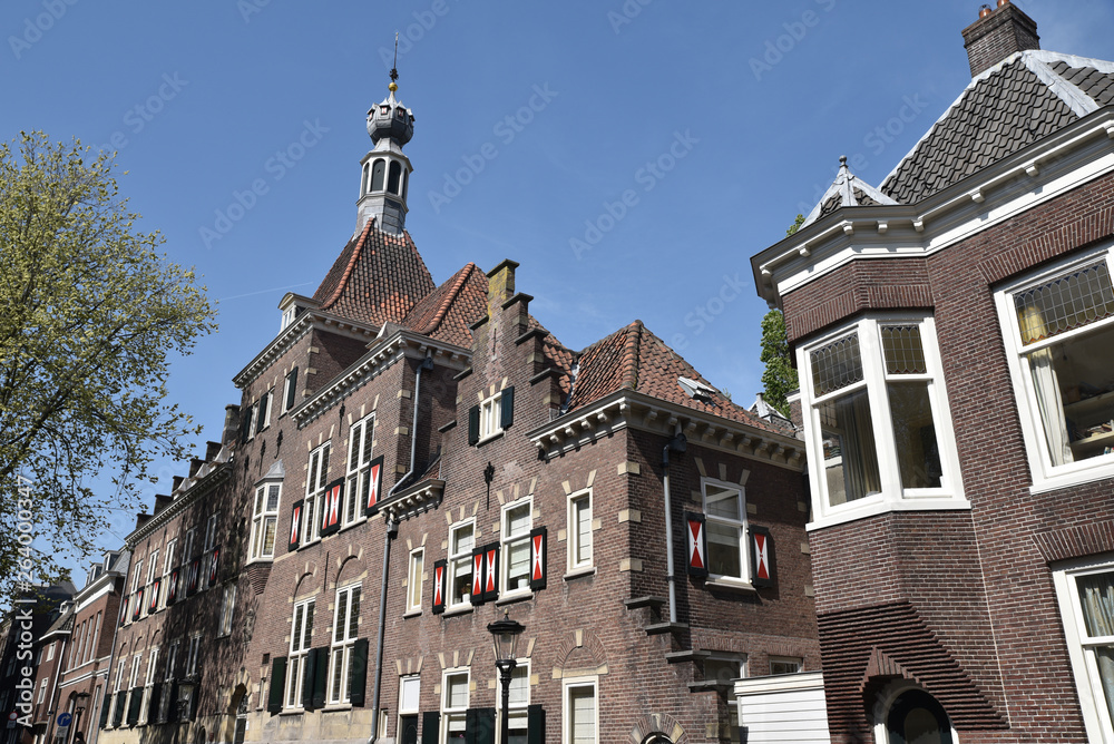 Vieilles maisons à Utrecht, Pays-Bas