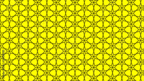 Yellow Stars Pattern Background Illustration