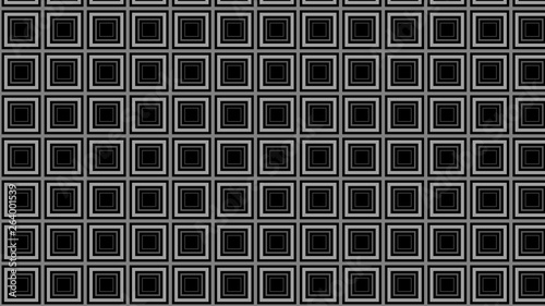 Black Concentric Squares Pattern Background Illustration