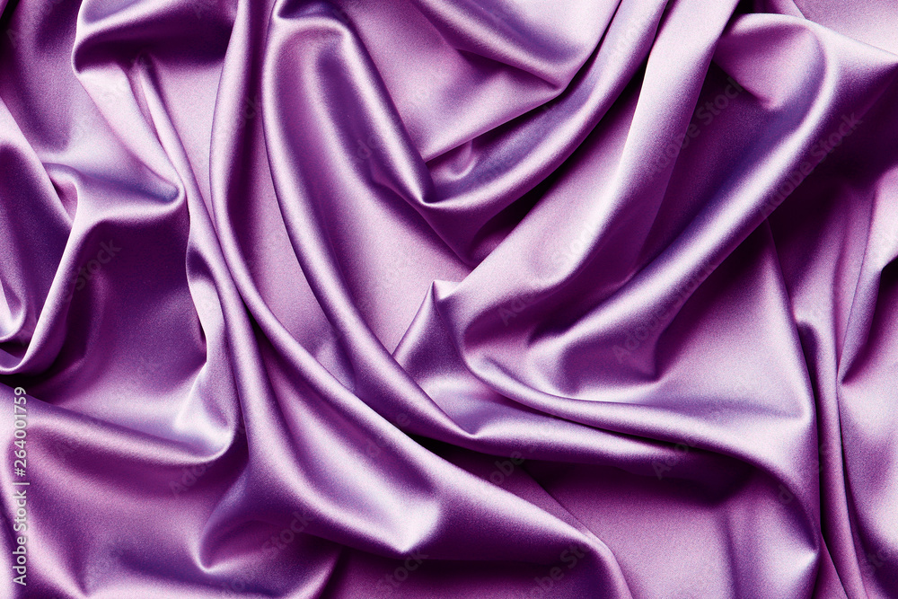 Obraz premium Smooth elegant purple silk or satin texture can use as abstract background. Luxurious background design