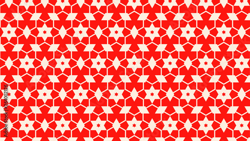Red Seamless Star Pattern