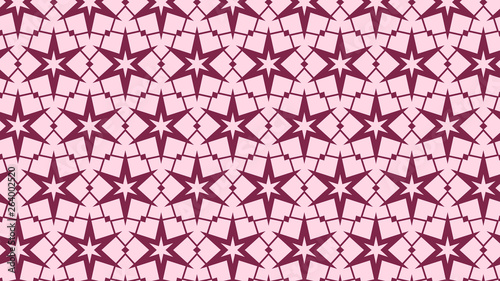 Pink Seamless Star Pattern