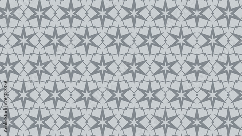 Grey Seamless Star Background Pattern