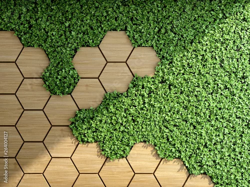 Obraz pionowy ogród