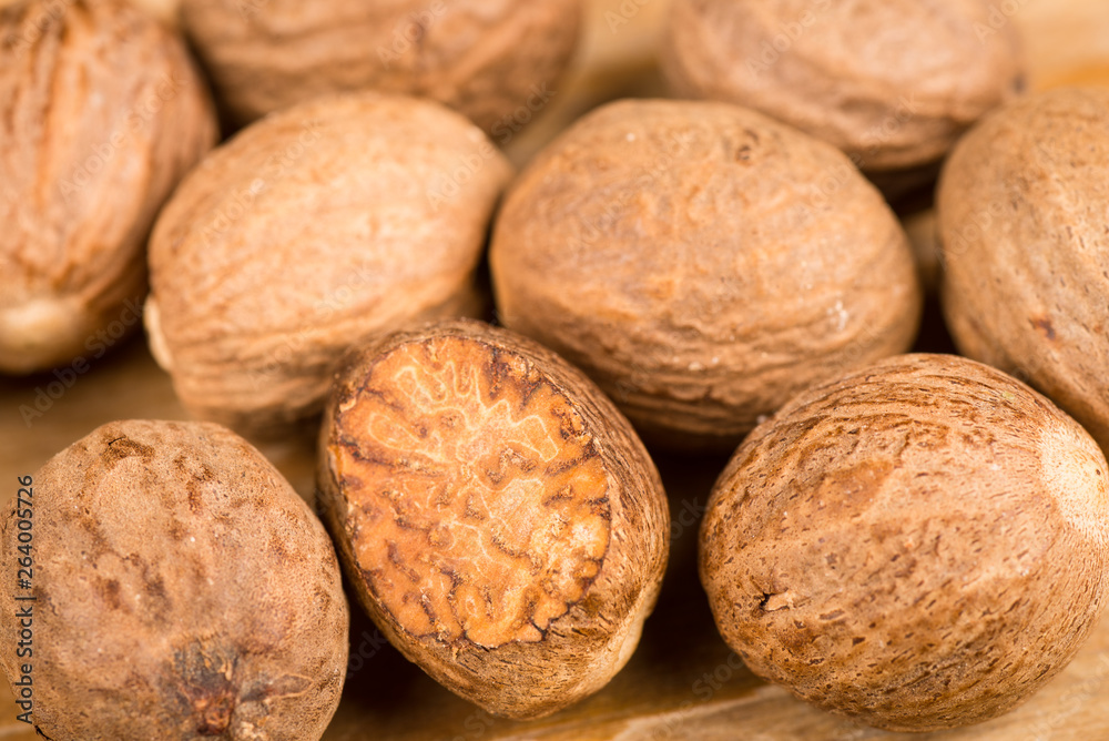Closeup of nutmeg Closeup of nutmeg