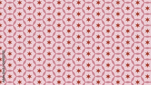 Pink Stars Pattern Design