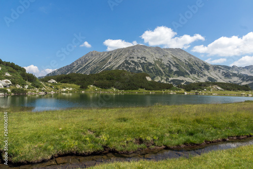Amazing Summer landscape of Muratovo  Hvoynato  lake at Pirin Mountain  Bulgaria