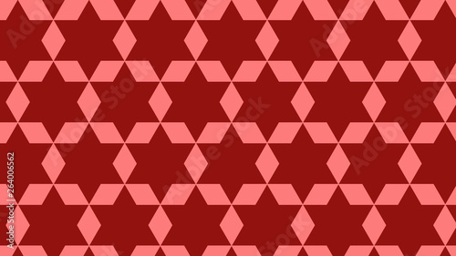 Red Seamless Star Pattern Background