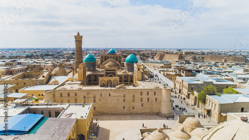 The wonderful inside of the Kalon mosque Bukhara, Uzbekistan. UNESCO world Heritage. photo