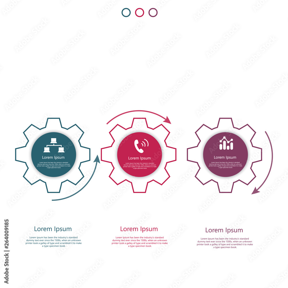 Infographic element with icons and options. Vector illustration