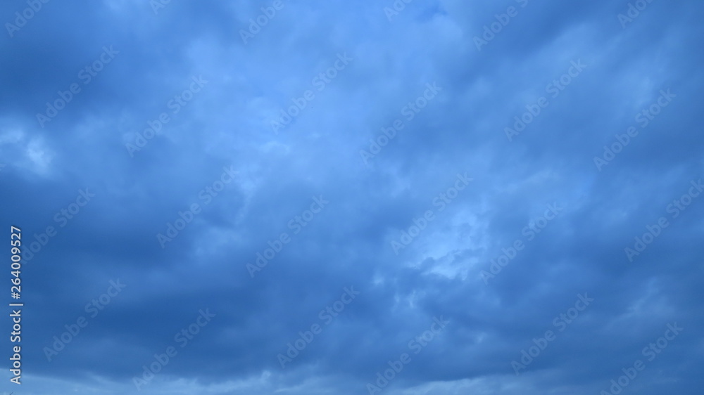 blue sky with clouds