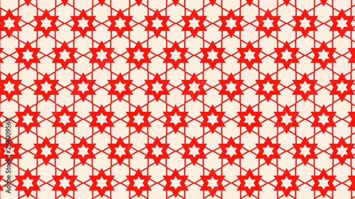 Red Star Pattern Background