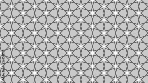 Grey Seamless Stars Background Pattern