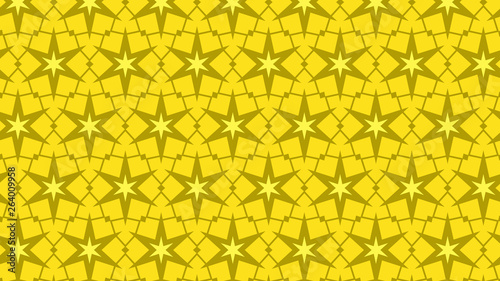 Yellow Seamless Star Pattern Background Graphic