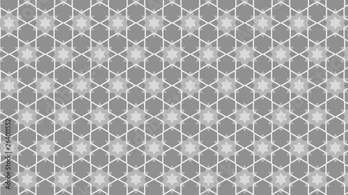 Grey Seamless Star Background Pattern