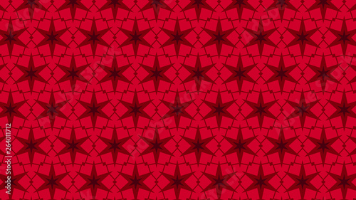 Red Stars Pattern Background