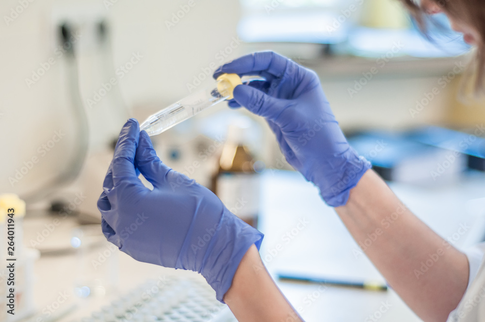 Medical laboratory close-up test-tube