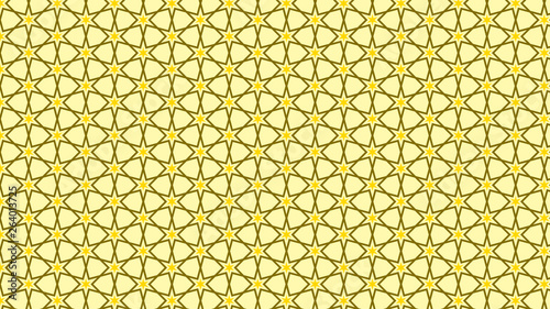 Yellow Stars Pattern Background