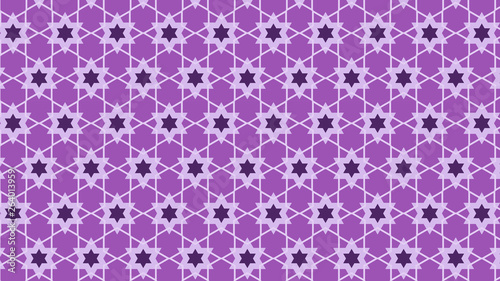 Lilac Stars Background Pattern Vector
