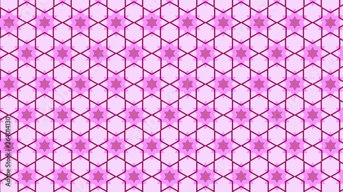 Lilac Seamless Star Background Pattern