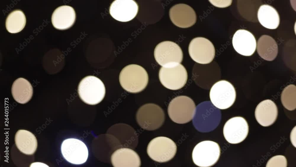 Beautiful bokeh in the night. White bokeh of faity lights Beautiful bokeh in the night. White bokeh of faity lights