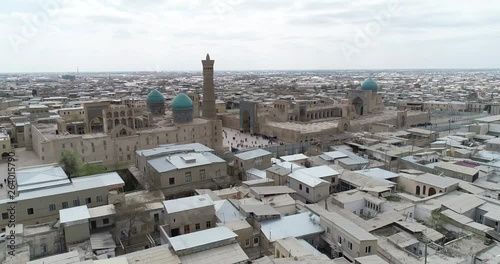 The wonderful inside of the Kalon mosque Bukhara, Uzbekistan. UNESCO world Heritage. photo