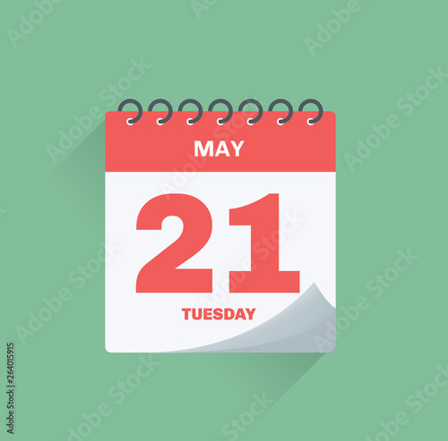 Day calendar with date May 21.