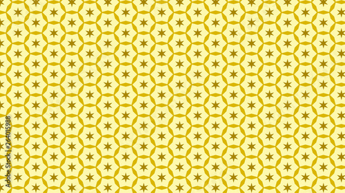 Yellow Seamless Star Pattern Background