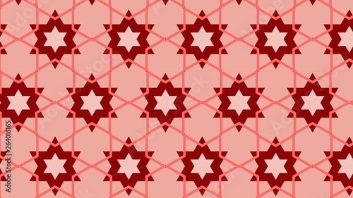 Red Stars Background Pattern