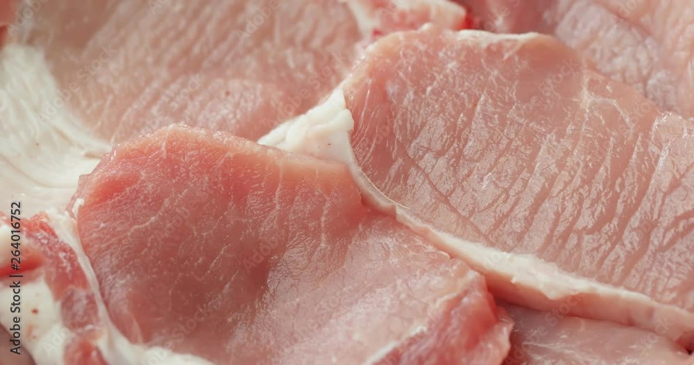 Fresh raw pork chop