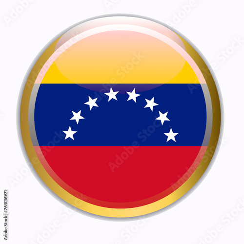 Banner with flag of Venezuela. Colorful illustration with flag for web design. Button with transparent background. Free Download Banner with flag of Venezuela. Colorful illustration with flag for web design. Button with transparent background. - GFXLoad