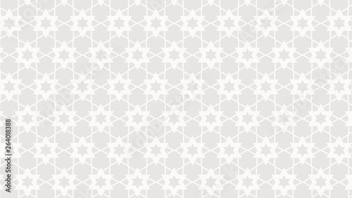 White Seamless Stars Pattern Illustration