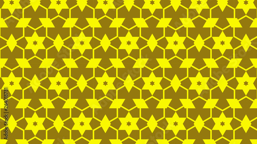 Yellow Stars Background Pattern