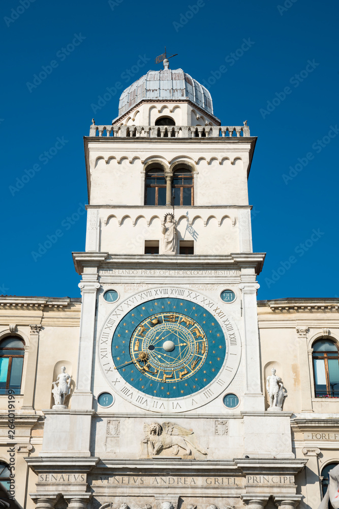 Obraz premium Torre Dell' Orologico with astronomical clock, Padua, Italy