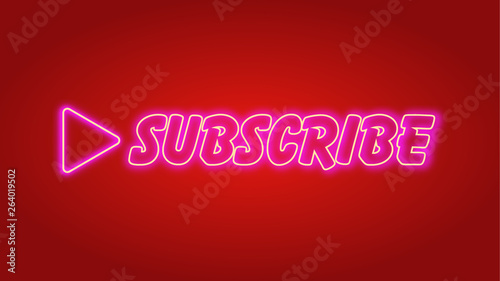 Subscribe Banner Neon