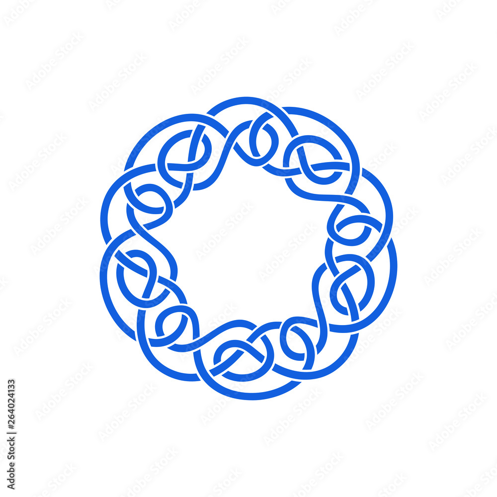 Φωτογραφία Unique Knot Infinity Border Logo Design Template for business health company dec