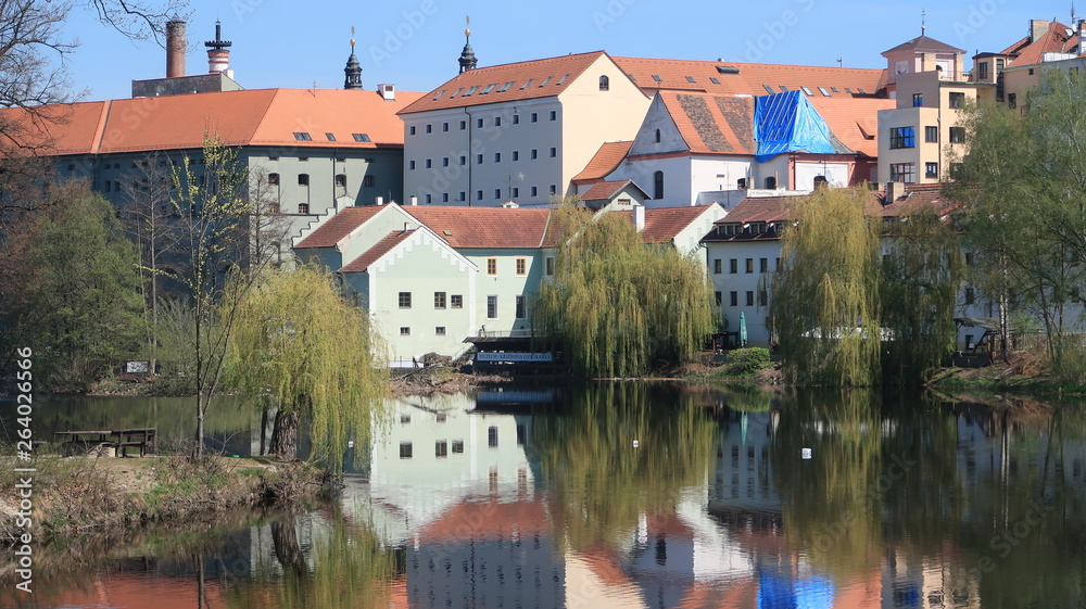 View on old town Pisek from the bridge View on old town Pisek from the bridge