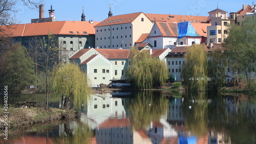 View on old town Pisek from the bridge