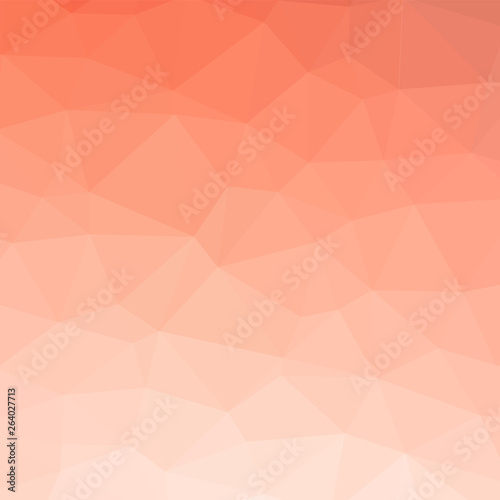 Pale red abstract polygonal background with triangle texture, vector illustration template