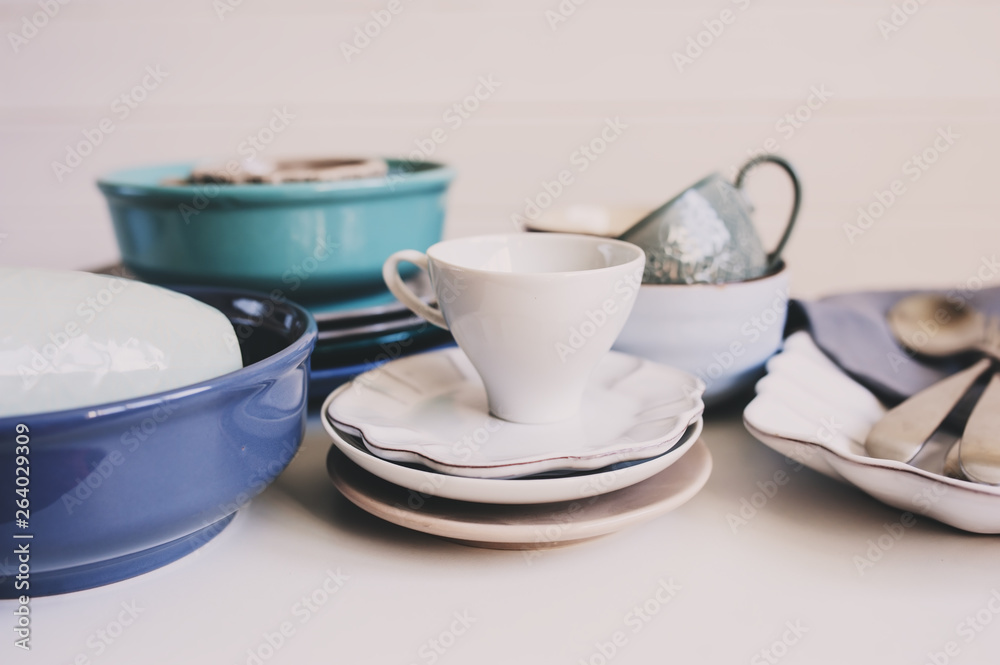 ceramic tableware and cutlery in soft pastel neutral tones. Modern tableware for home ceramic tableware and cutlery in soft pastel neutral tones. Modern tableware for home