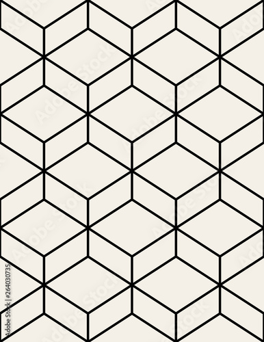 Vector seamless pattern. Modern stylish texture. Repeating geometric background with rhombus