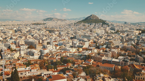 View of Athens, Greece city skyline from above. © CrackerClips