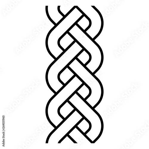 Celtic Knot Pattern Swatch - Woven design swatch for creating decorative borders and frames