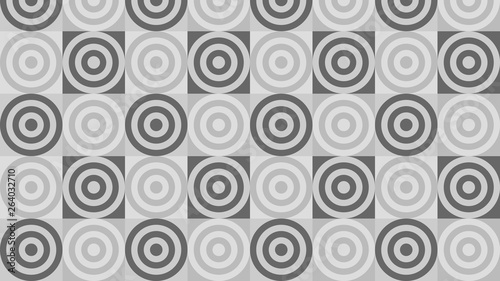 Grey Concentric Circles Pattern