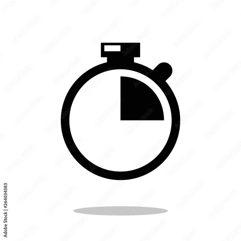 Stop watch icon vector. Modern simple flat Stopwatch sign. Modern simple flat element. Business, internet concept. Trendy clock time symbol for web site. Logo illustration. Stop watch icon vector. Modern simple flat Stopwatch sign. Modern simple flat element. Business, internet concept. Trendy clock time symbol for web site. Logo illustration.
