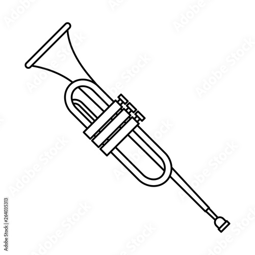 trumpet instrument music icon