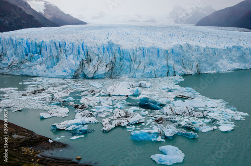 General view of the Perito Moreno Glacier. South America. Argentina. Landscape.  © gudkovandrey