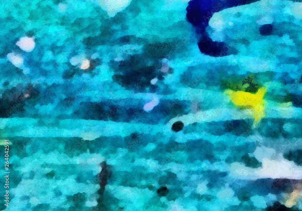 Obraz premium Original abstract painting at canvas. Mixed media pattern. Hand drawn art background.