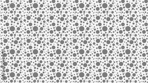 Grey Random Circles Dots Pattern Background