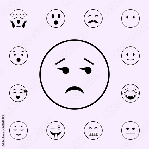 indifference icon. Emoji icons universal set for web and mobile